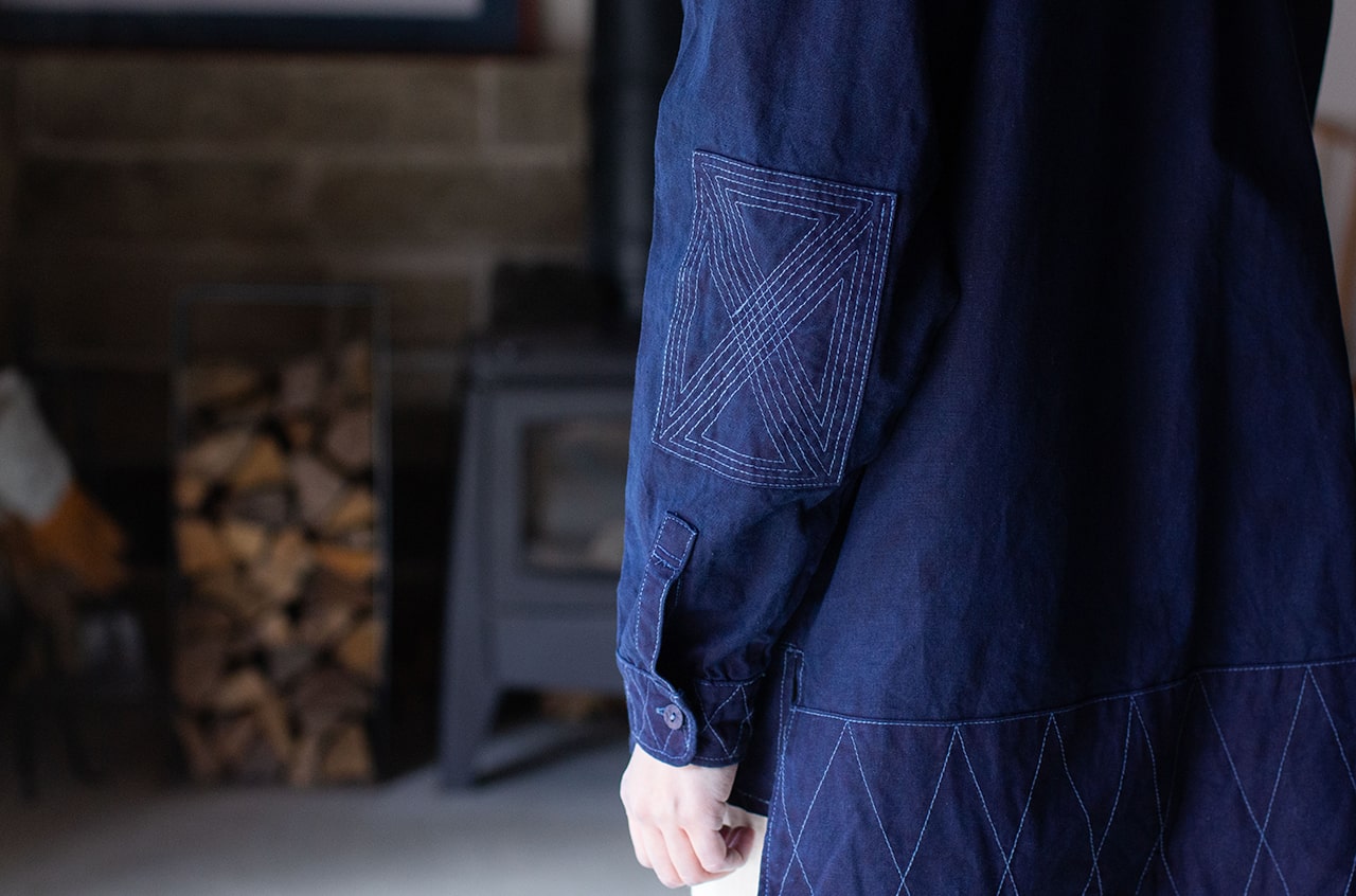 Indigo-Dyed Yama Work Shirt
