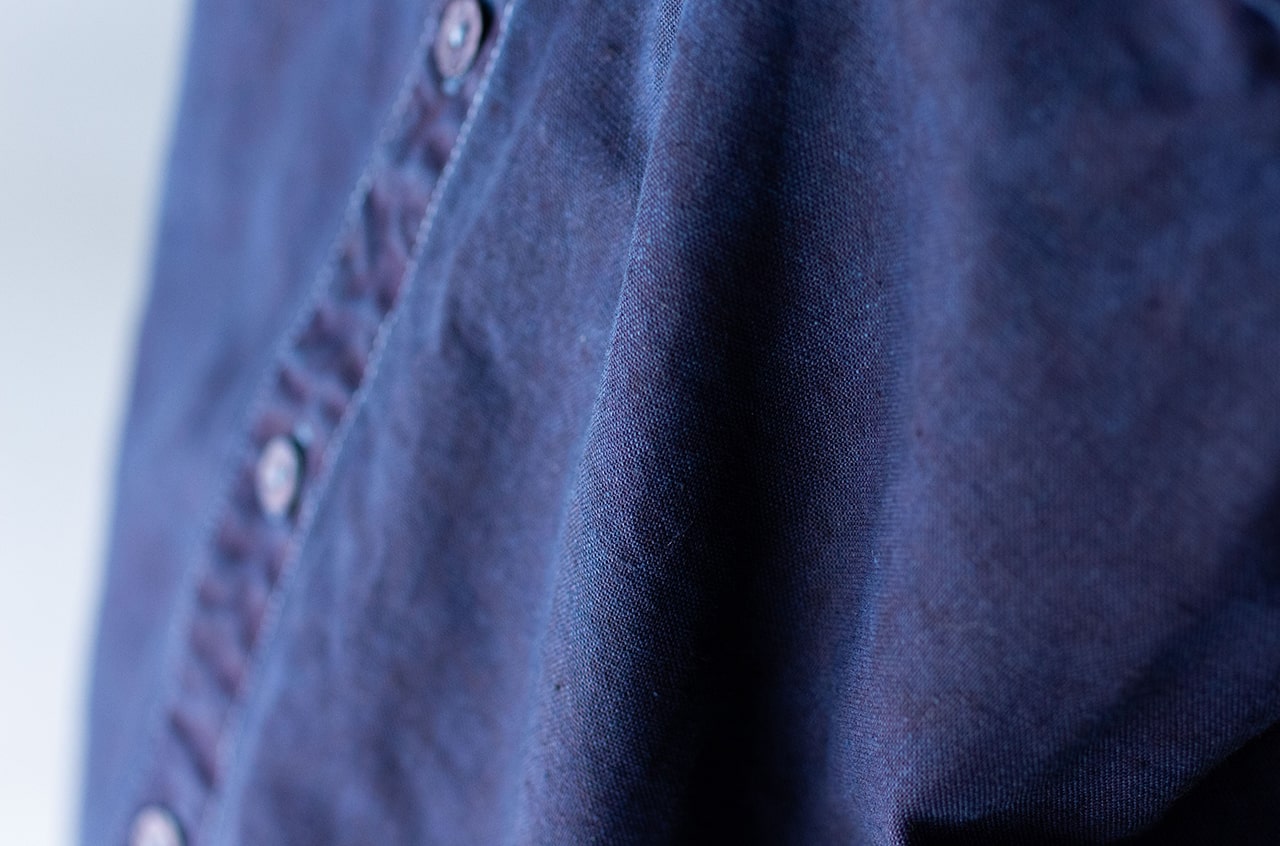 Indigo-Dyed Yama Work Shirt