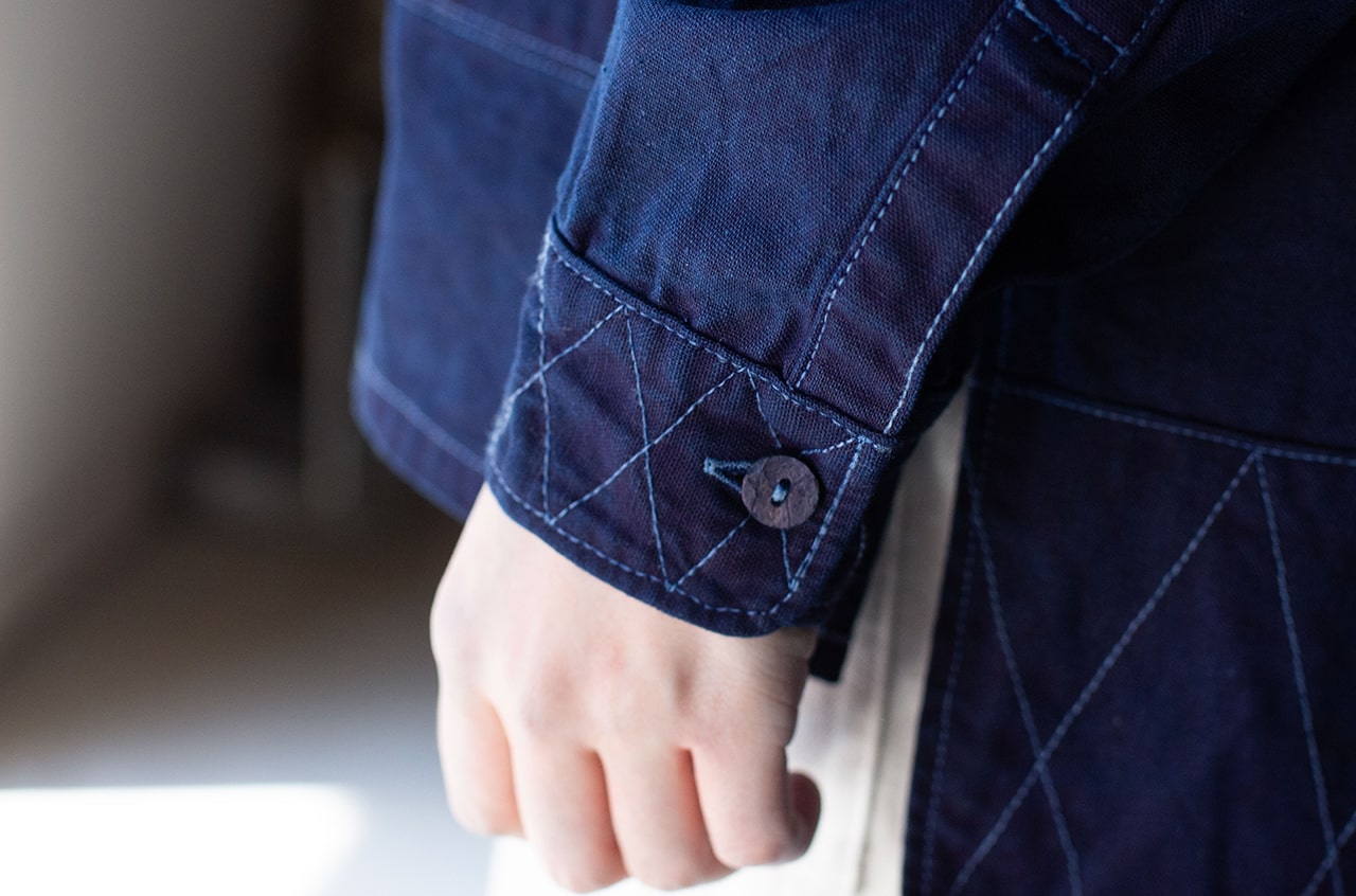 Indigo-Dyed Yama Work Shirt