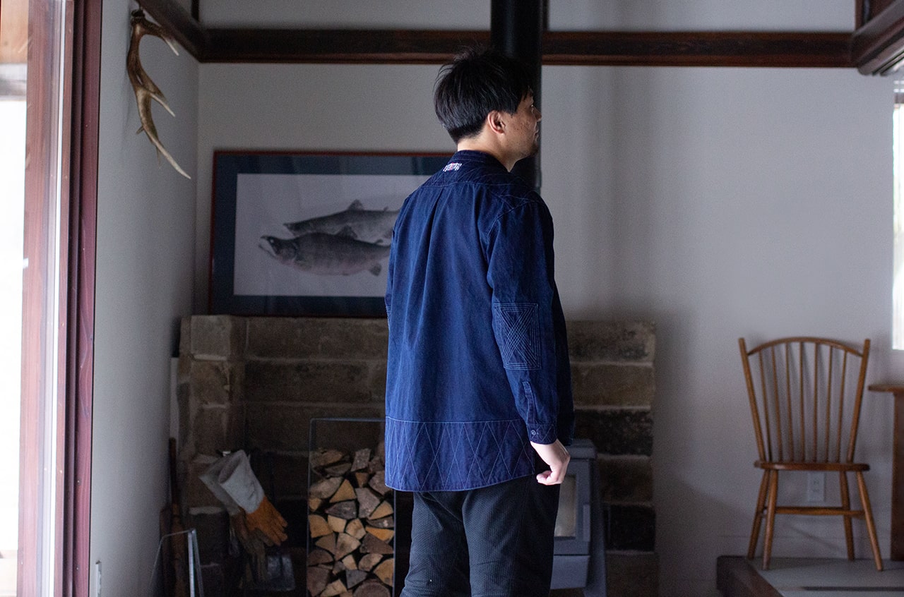 Indigo-Dyed Yama Work Shirt
