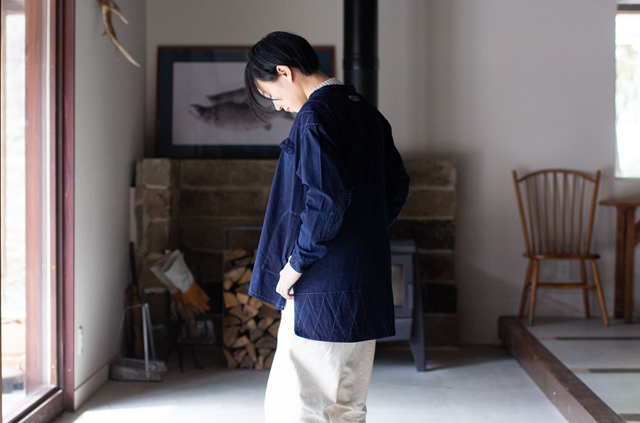 Indigo-Dyed Yama Work Shirt