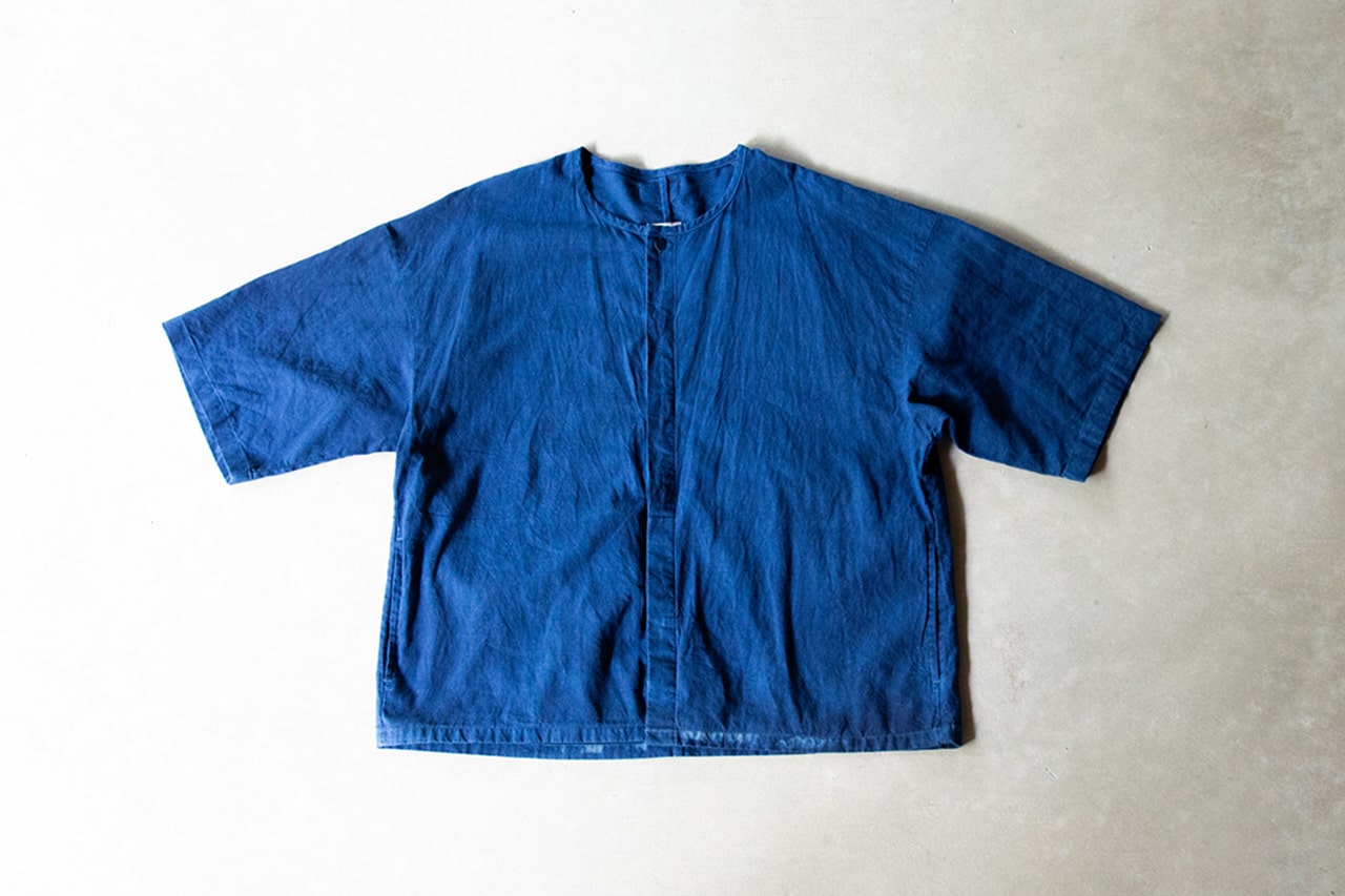 Indigo-Dyed Dabo Shirt