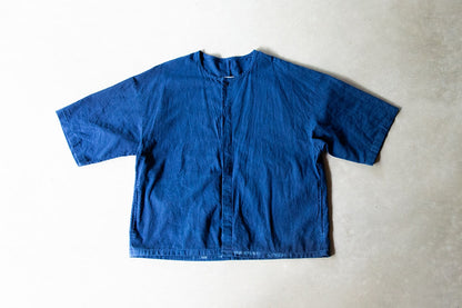 Indigo-Dyed Dabo Shirt