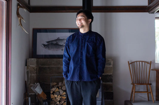 Indigo-Dyed Yama Work Shirt